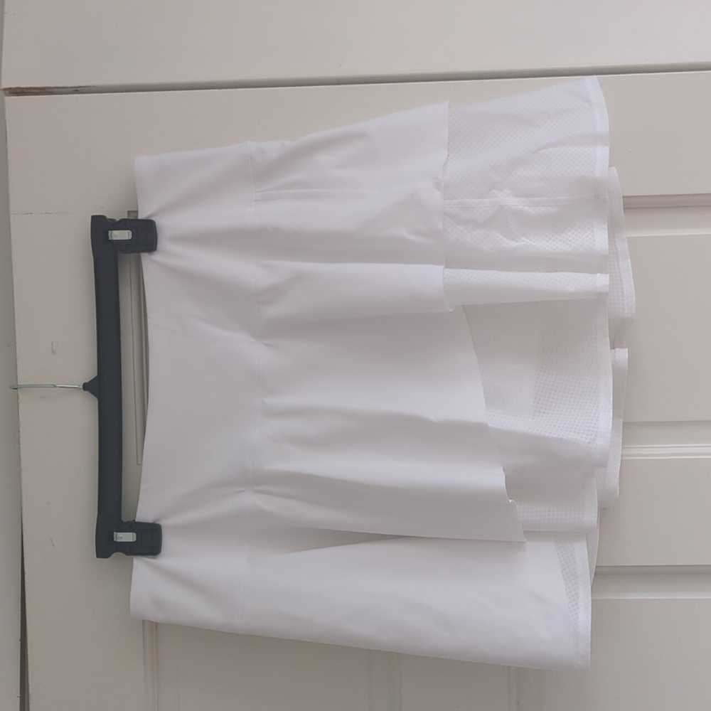 Athleta White Layered Skater Skirt